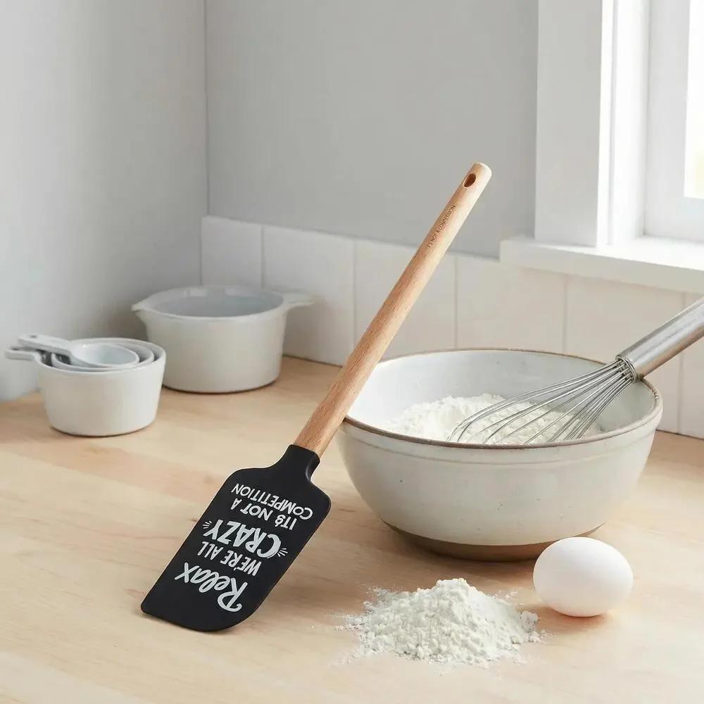 Relax We’re All Crazy It’s Not A Competition Spatula | Funny Silicone Kitchen S